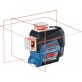 BOSCH GLL 3-80 C šķērslīniju lāzers 1x2 Ah L-Boxx